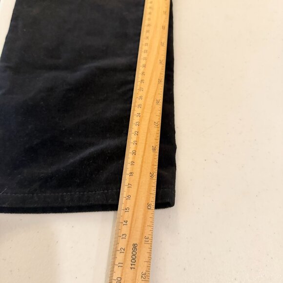 Talbots Black Pants Corduroy Size 12 High Waist Straight Leg - Picture 6 of 9